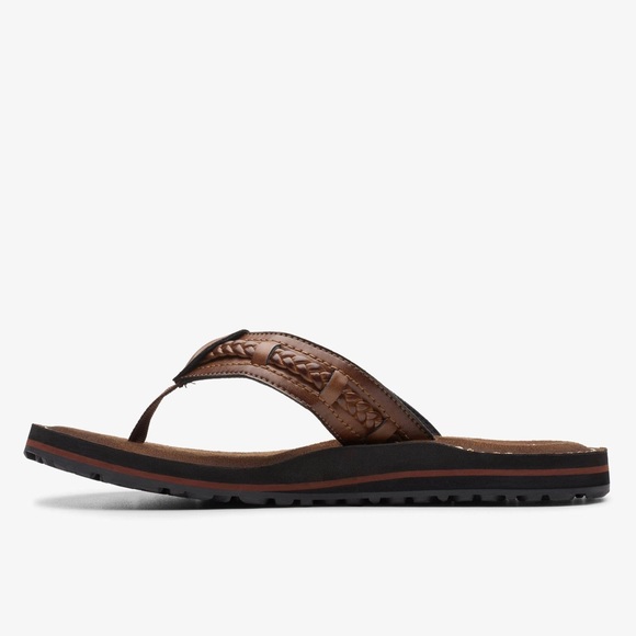 Clarks Fenner Nerice Honey Leather Sandals, Mon Chéri Size 9M New in Box - Picture 3 of 13